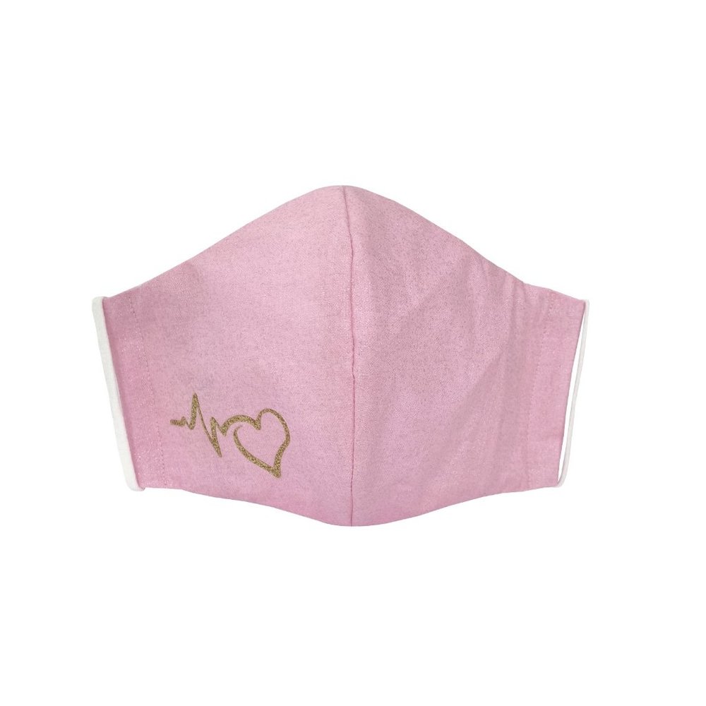 2 Cotton Face Masks with filter pocket + nose wire